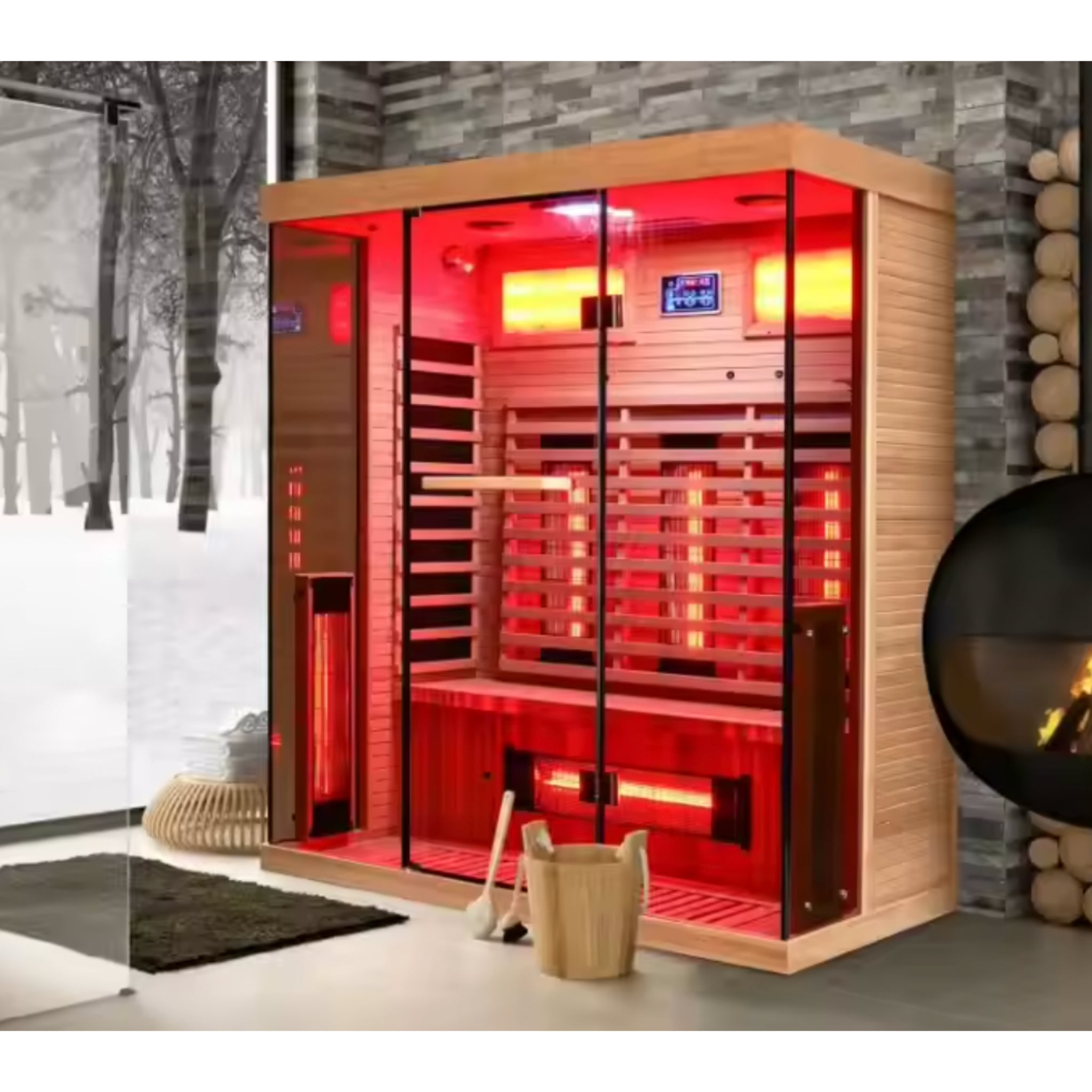 HelioGlow Signature Series 2-Person Infrared Sauna
