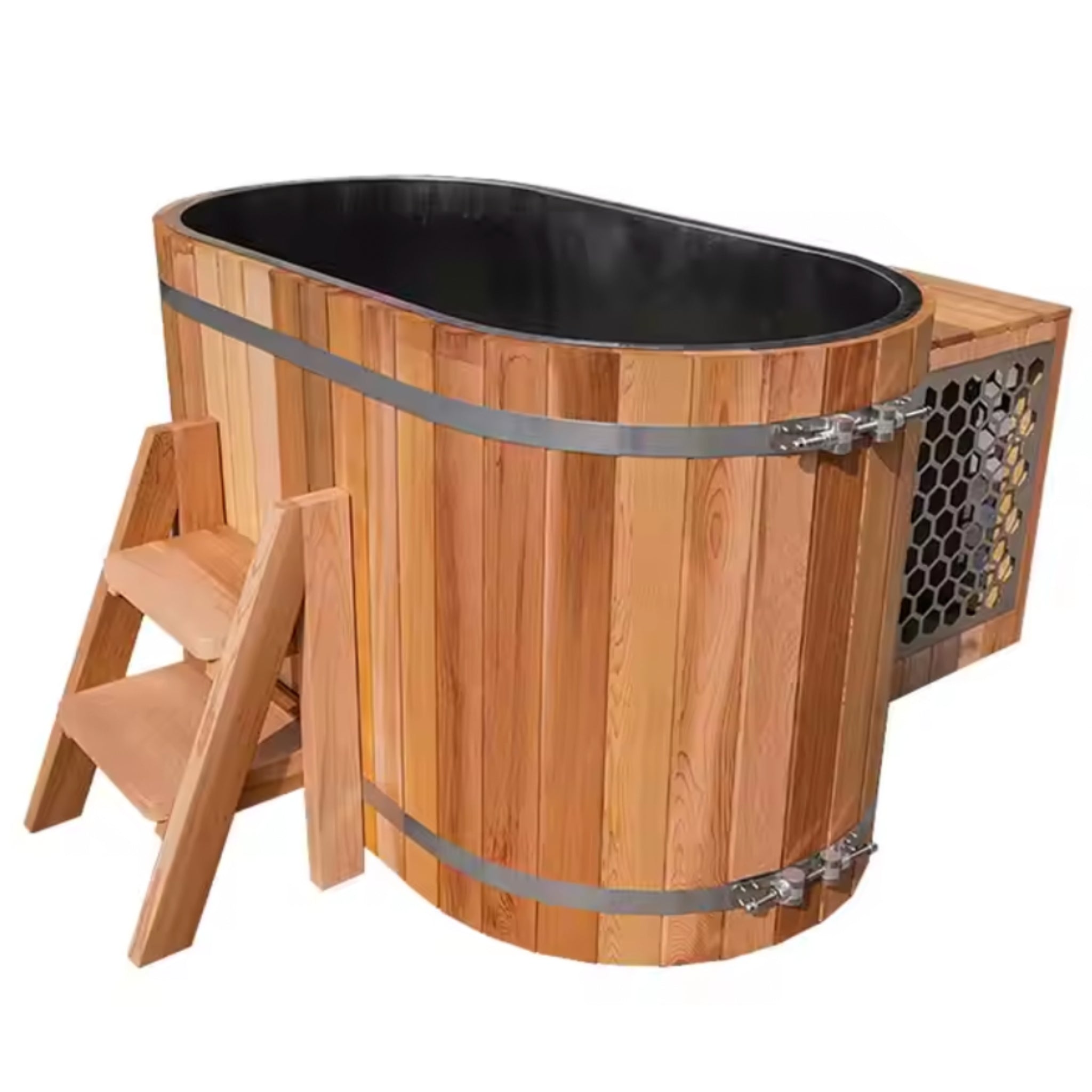 TimberVault Ovura Pro Cedar Cold Plunge Tub